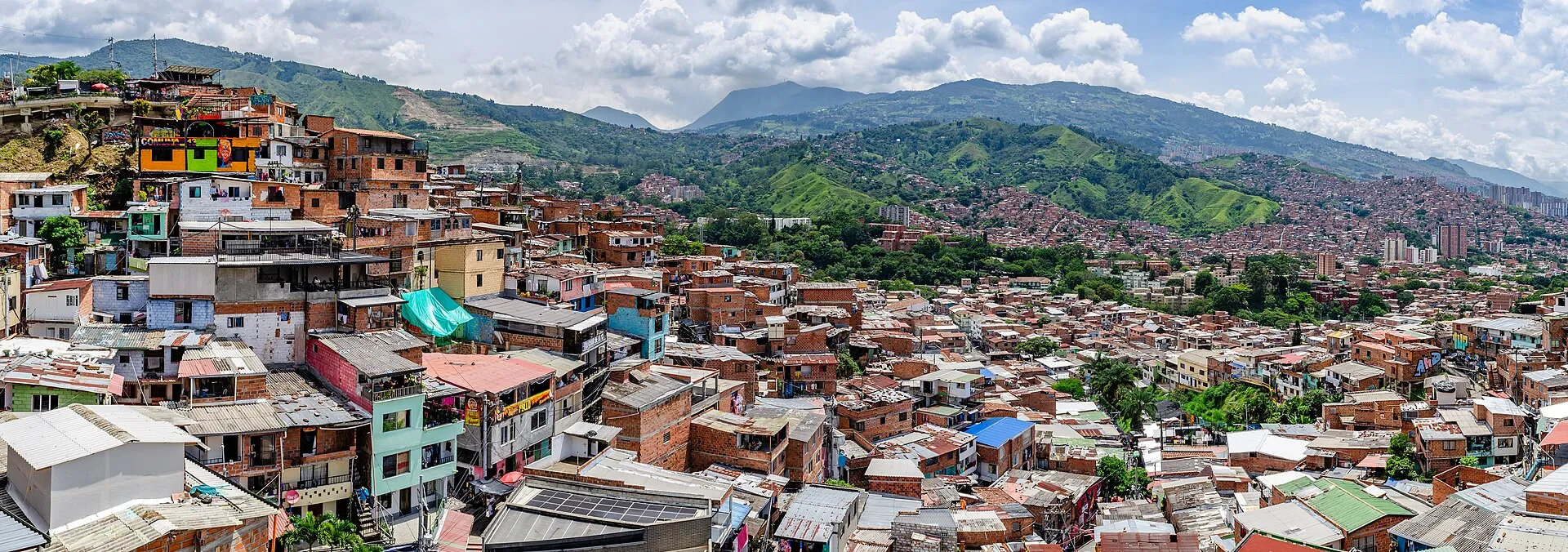The hillside neighborhoods of San Javier, Medellín